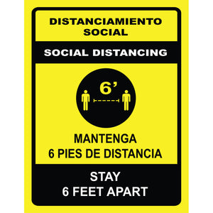 Social Distancing Sign
